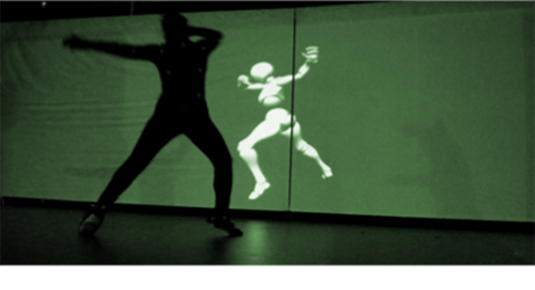 © Real time visualization with Motion Capture. Photo by Martin Fröhlich. ZHdK, 2018.