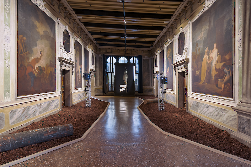 «RE-ANIMATED» (2018-2019) by Jakob Kudsk Steensen at the 2019 Venice Biennial. Future Generations Art Prize exhibition. Credit: Courtesy of the Artist.