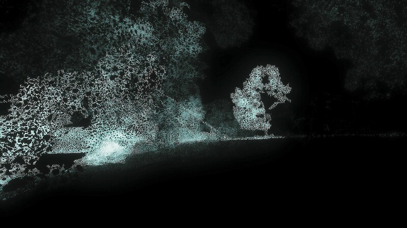 3D point cloud (2020) by Immersive Arts Space, ZHdK.