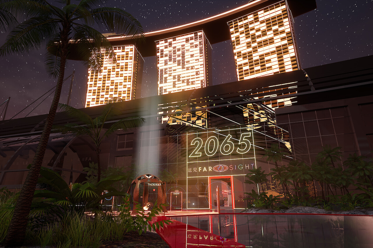 «2065» by Laurence Lek, 2018. Courtesy of Sadie Coles HQ.