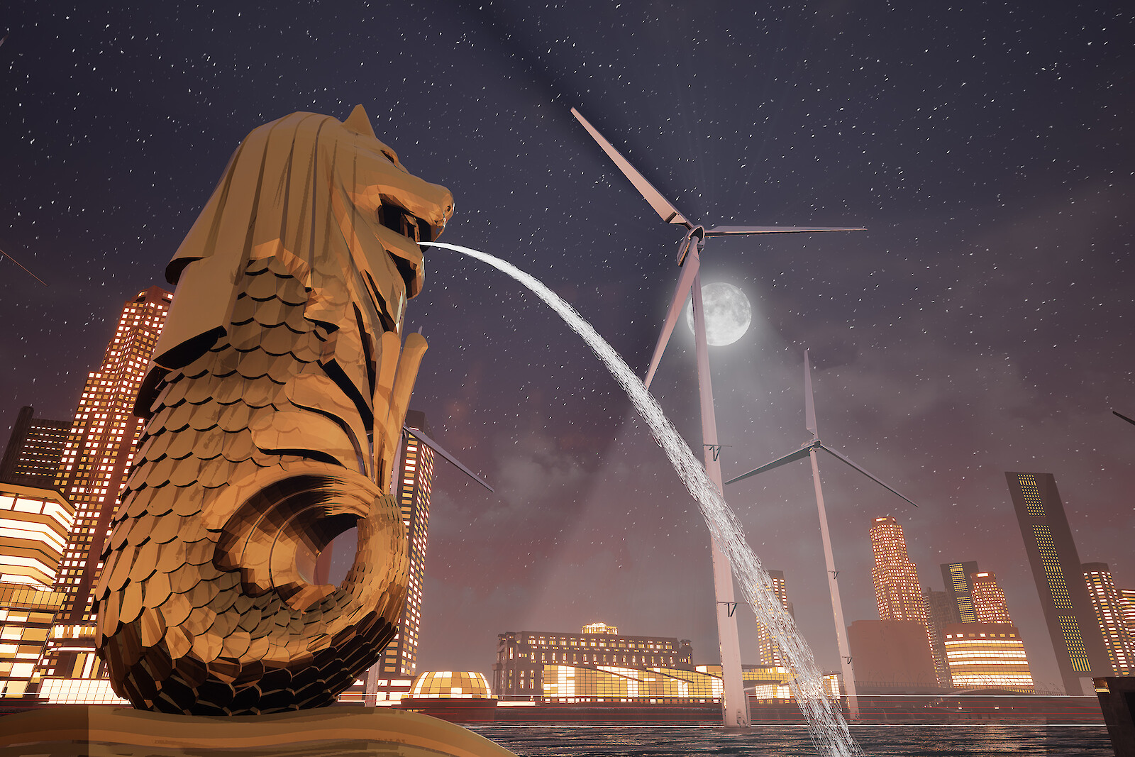 «2065» by Laurence Lek, 2018. Courtesy of Sadie Coles HQ.