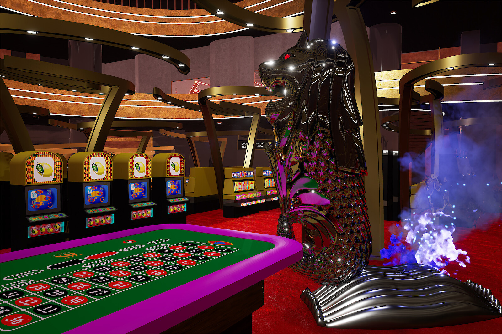 «2065» by Laurence Lek, 2018. Courtesy of Sadie Coles HQ.