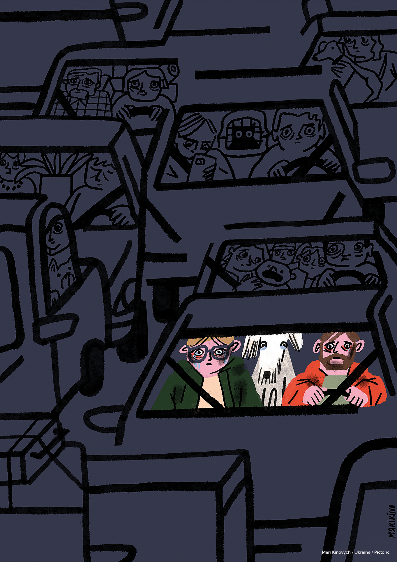 Illustration by Mari Kinovych for Collective Pictoric. © Pictoric.