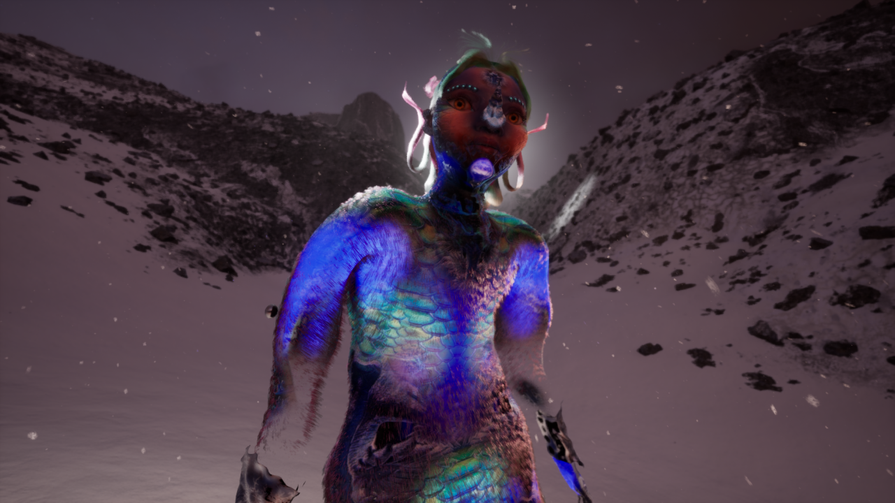 Game still from «Morphogenic Angels». © Keiken.