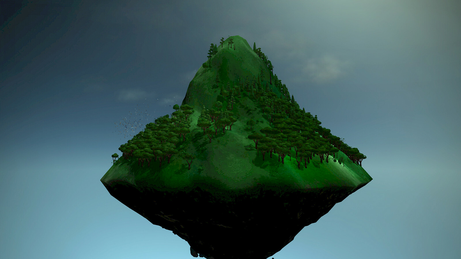 Screenhot «Mountain». © David OReilly, 2014.