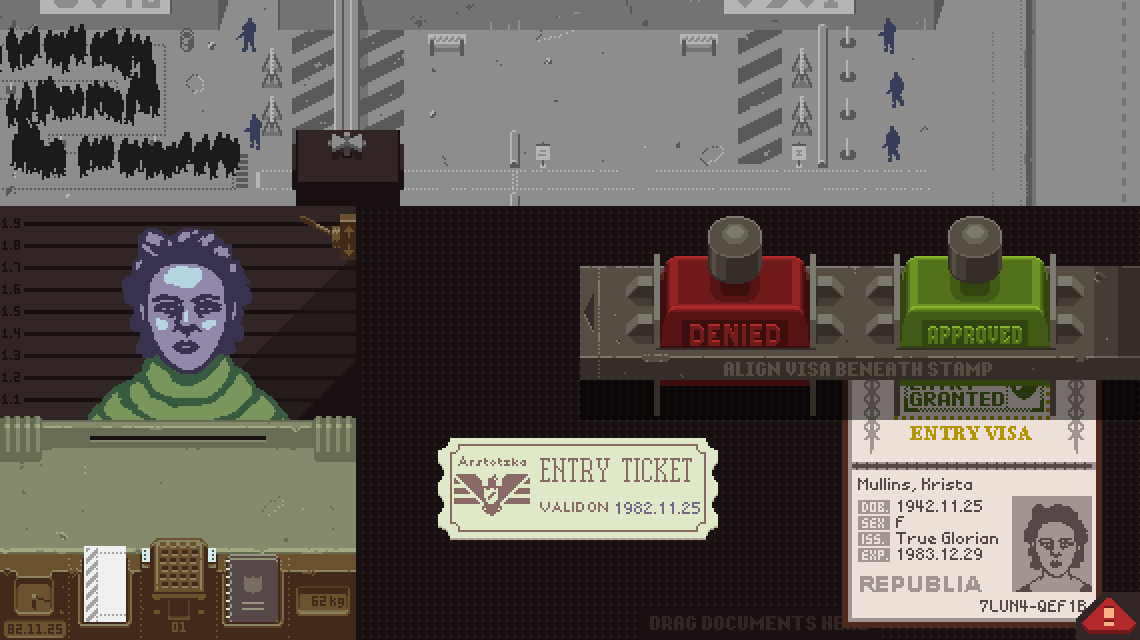 «Papers, Please» (2013). © 3909 LLC.